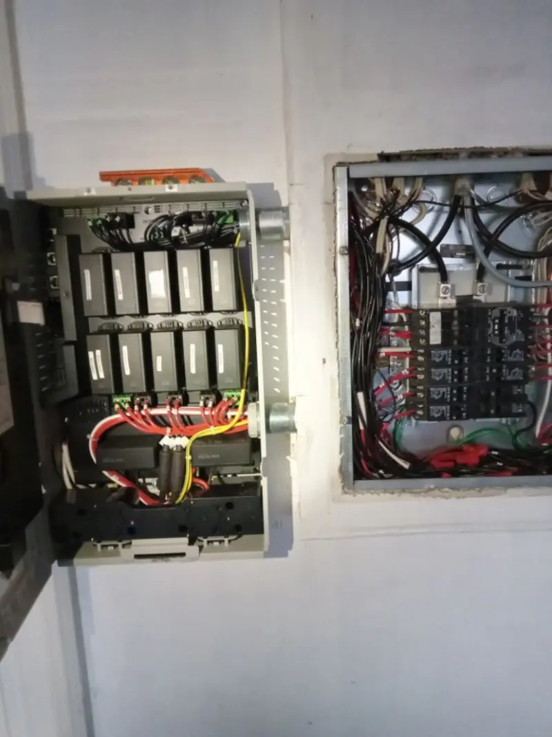 Electrical panel upgrade completed for Commercial Electrician Services in West Milton